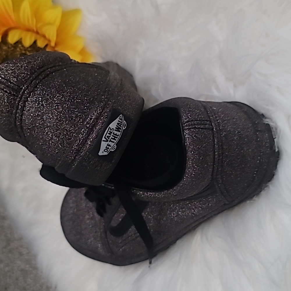 Vans Old Skool women's black glitter shoes - Picture 4 of 7